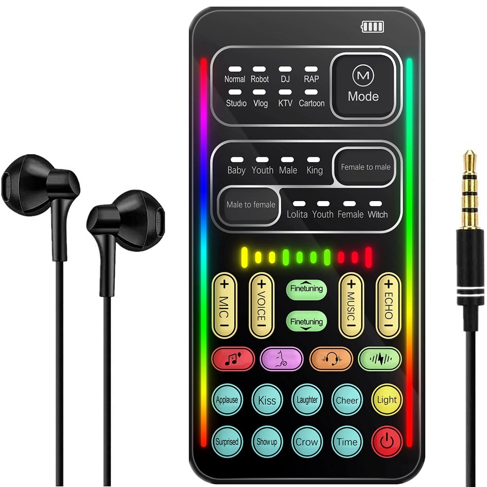 Bukela Voice Changer 3.5mm-Mini-Jack Microphone