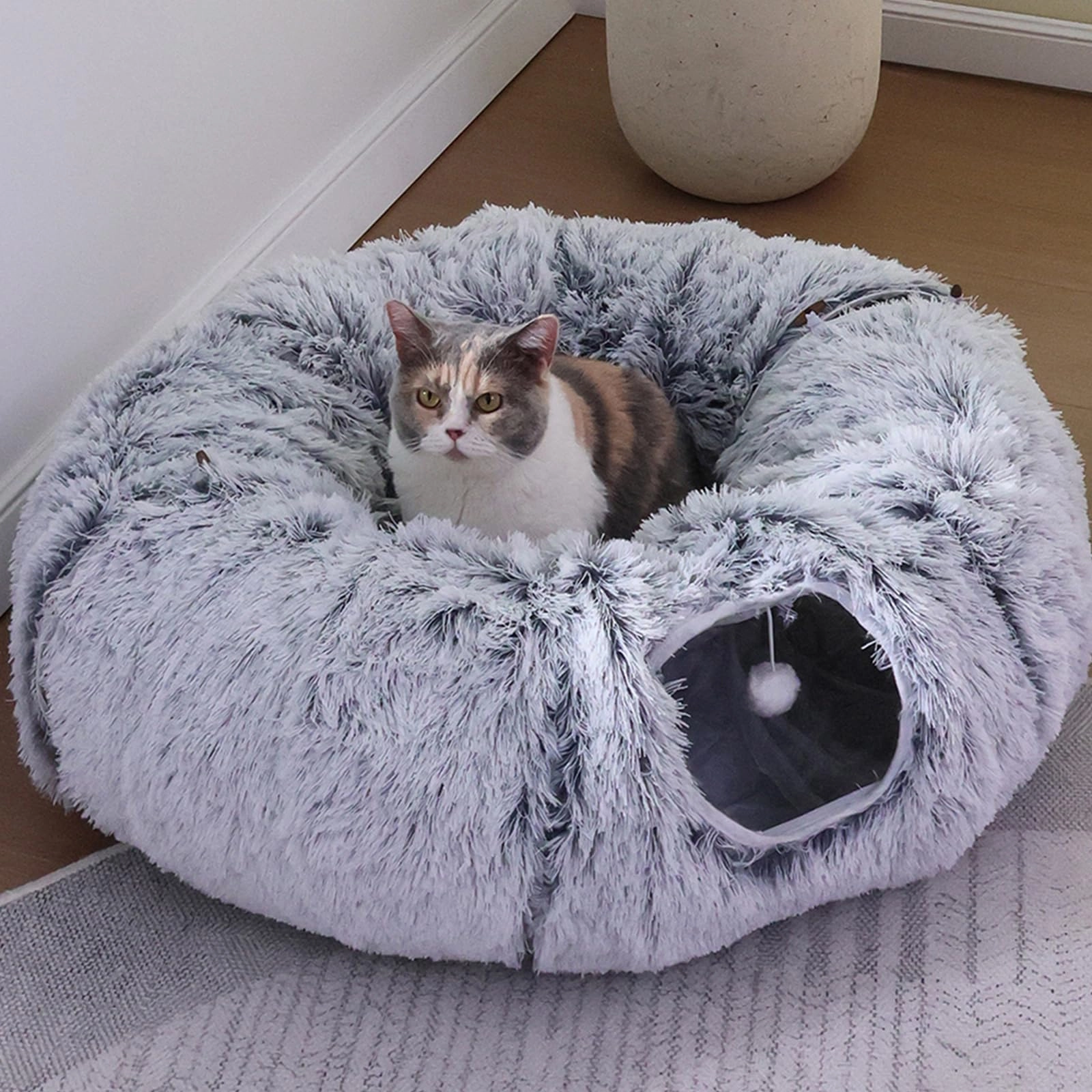 RYpetmia Cat Tunnel - 80L x 80W x 25.9H centimeters Plush