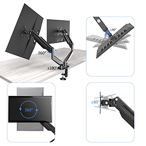 Gas Spring Monitor Mount - 17 to 32-inch