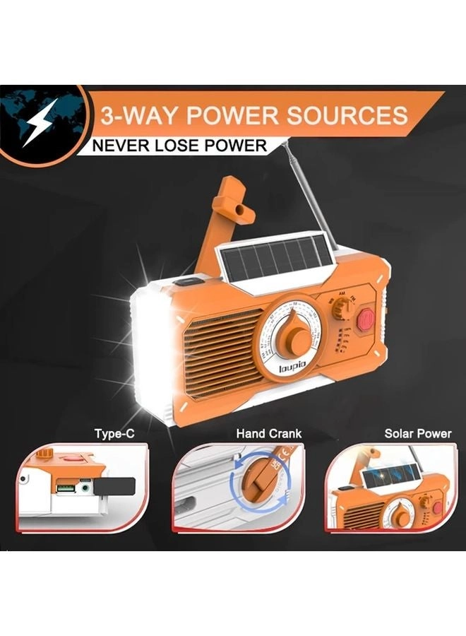 Hand Crank Emergency Radio - 5000mAh
