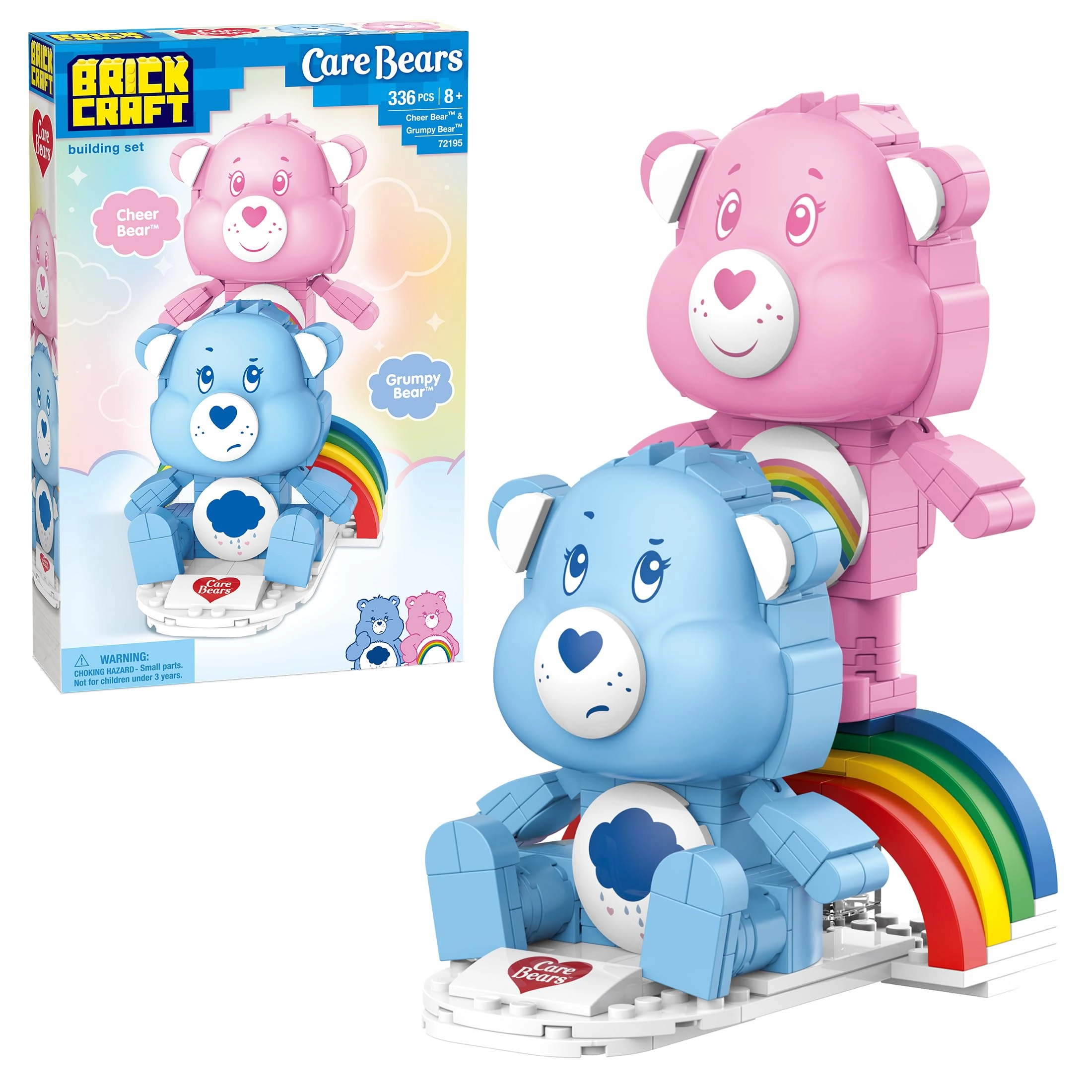 Brickcraft Care Bears Cheer Bear & Grumpy Bear - 336 pcs