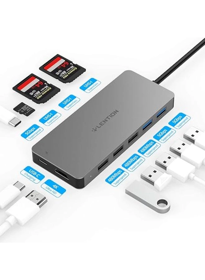 USB C Hub - 4K HDMI Gigabit Ethernet 3 USB 3.0