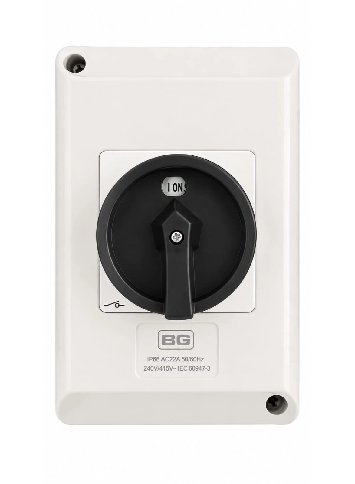 BG Electrical CPRSD463 - 63A 4-Pole Rotary Isolator Switch NO