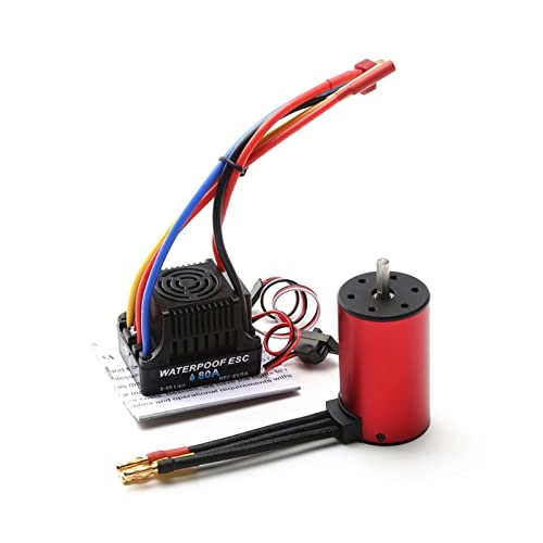 Brushless Motor - 1/8/ 1/10 Sensorless + ESC - 80A