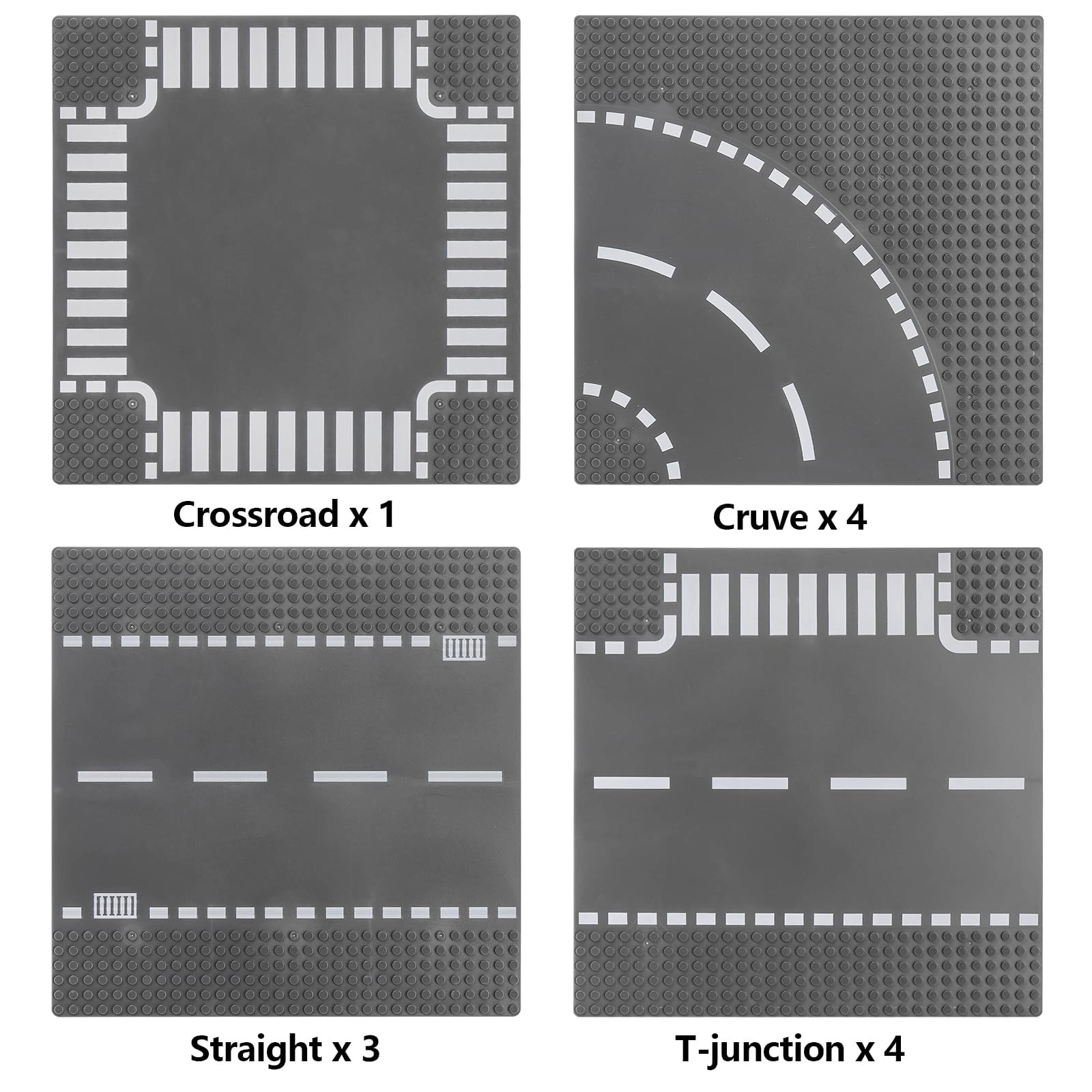 Road Base Plates - 12 Pieces