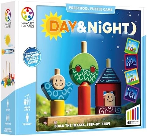 Day and Night Wooden Puzzle (514084) - 12 pcs