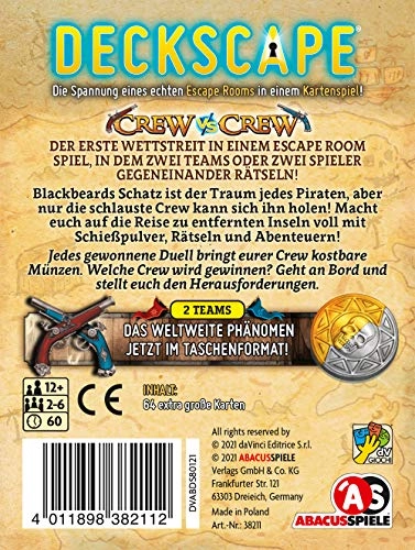 Deckscape - Crew vs Crew - The Pirate Island - Card Game (German)