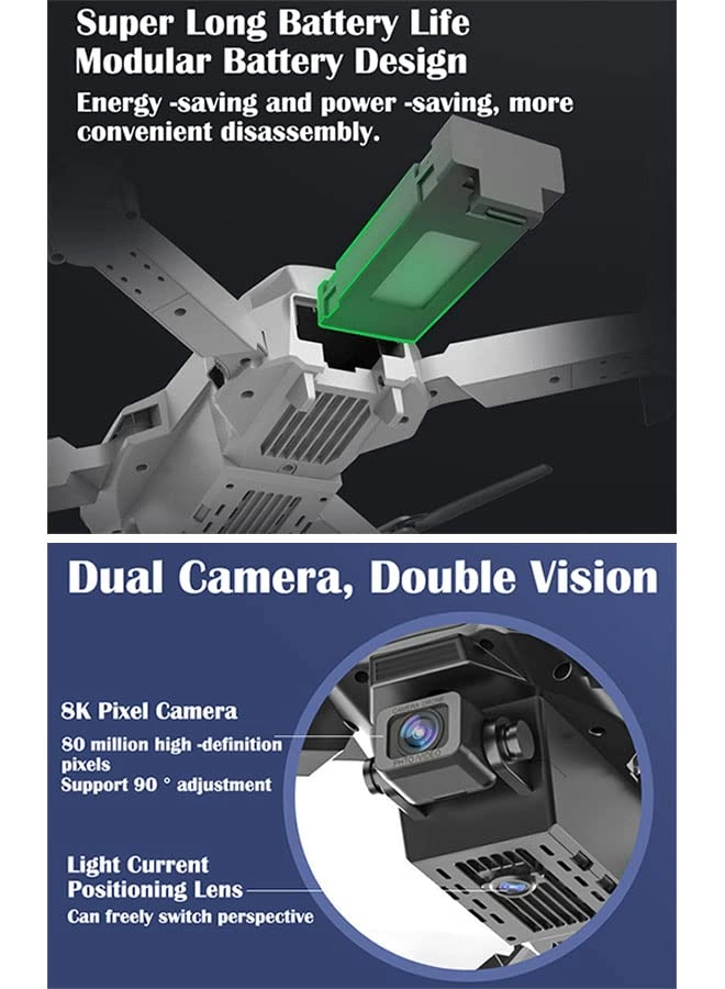 Folding Remote Control Drone - 8K