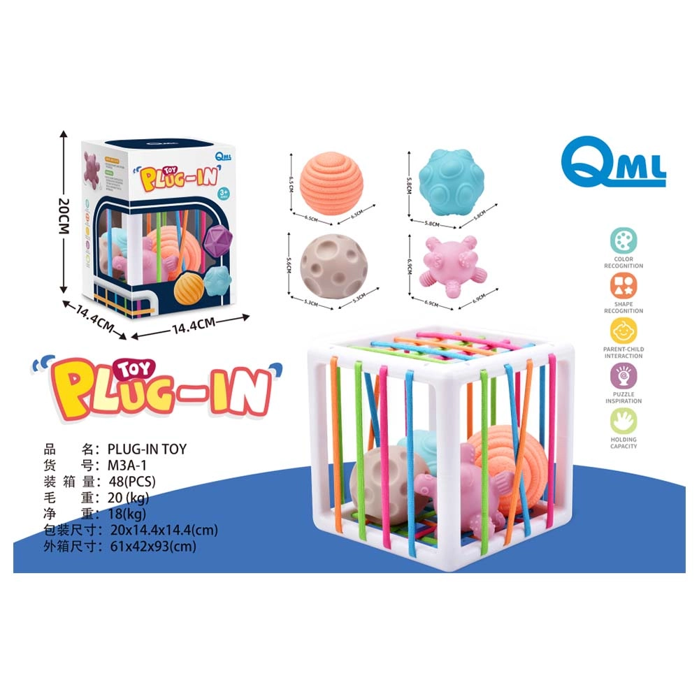 Colorful Plug-In Toy - Suitable for 3 years and above