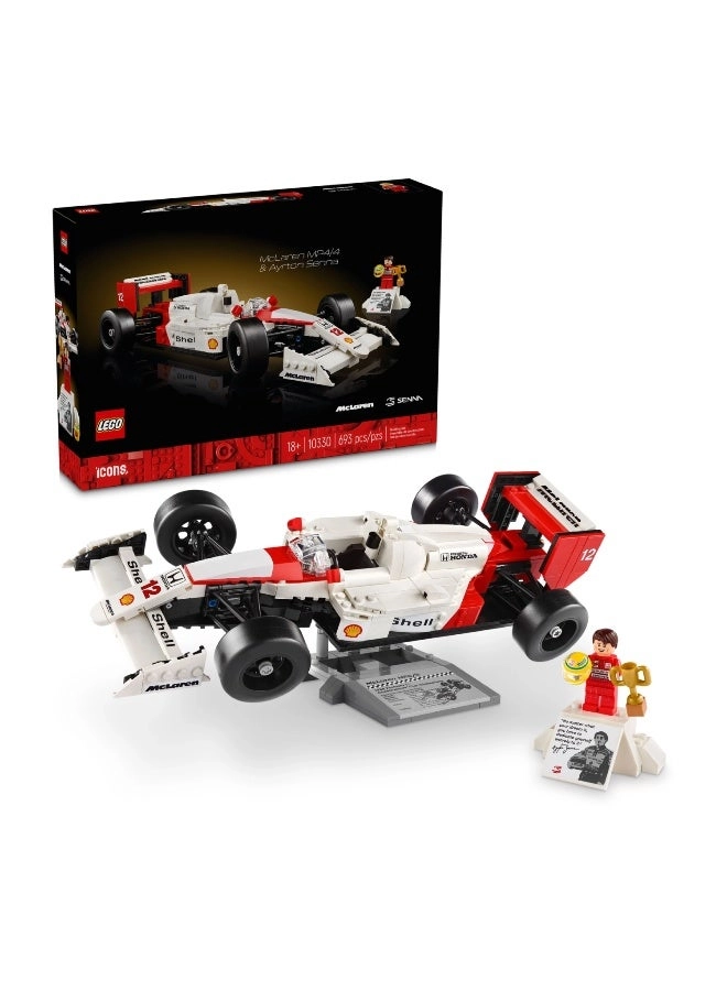 Icons McLaren Model Car MP4/4 & Ayrton Senna (10330)