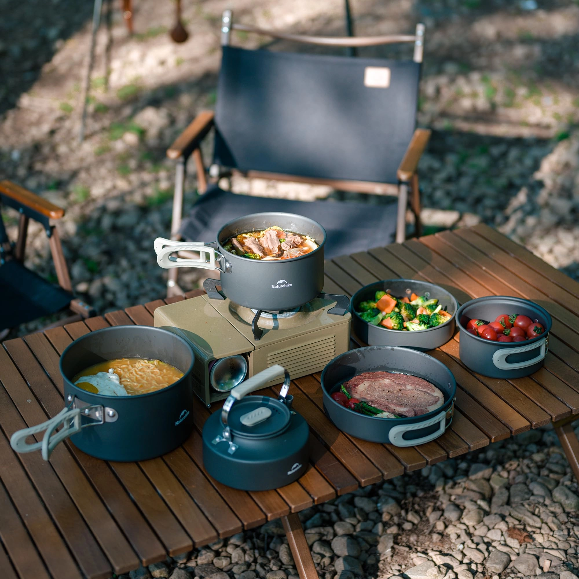 Camping Cookware - 3-piece 1.7L Kit