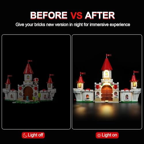 Light Kit for Lego Battle with Roy at Peach's Castle 71435