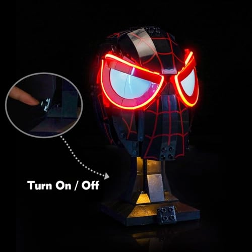 LED Light Set - Compatible with 76329 Miles Morales' Mask
