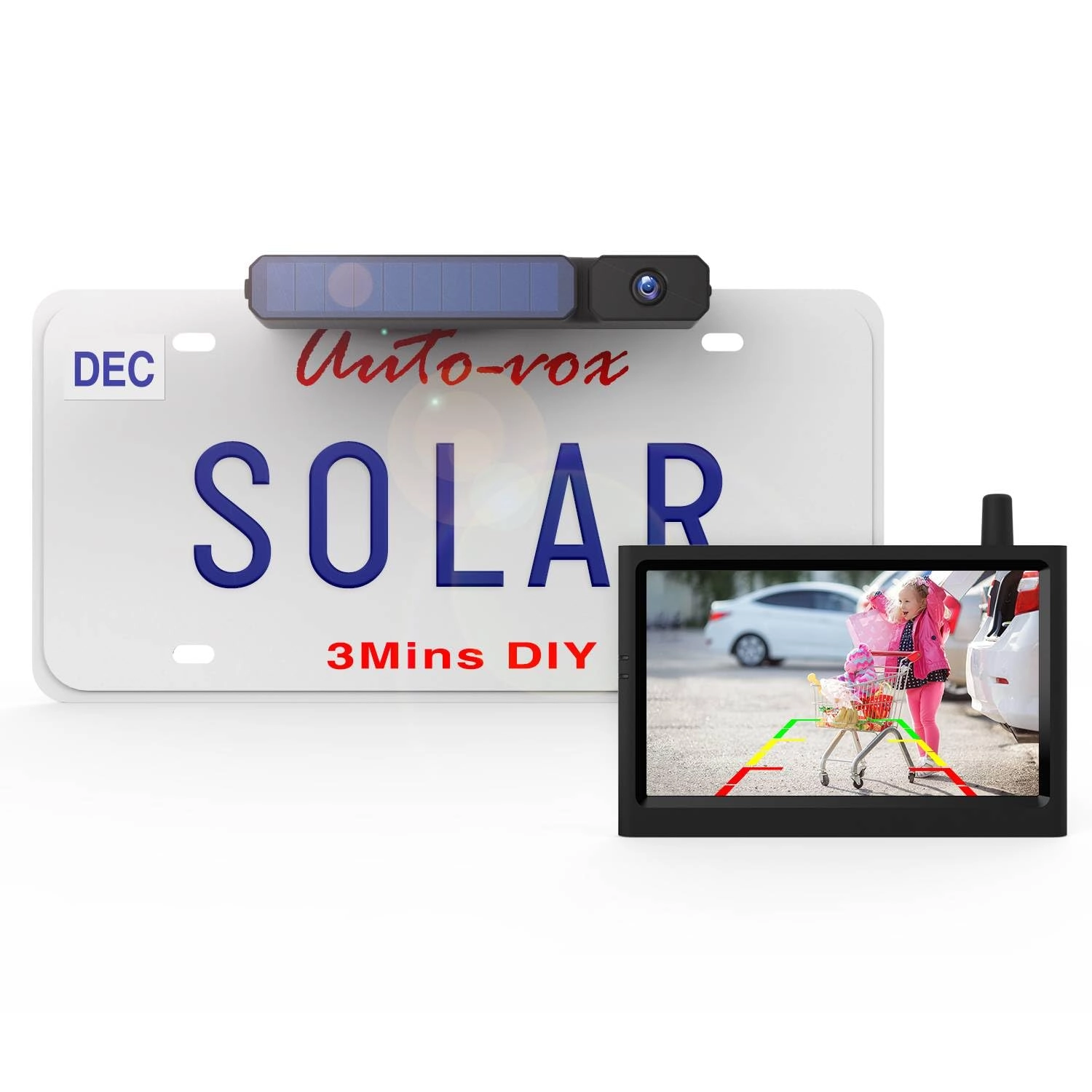 Autovox Solar Powered Wireless Reversing Camera - Night vision Wireless