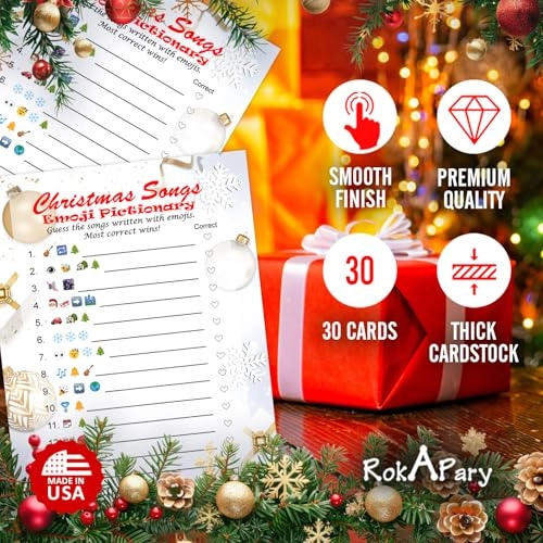 Christmas Songs Emoji Guessing Game - 30