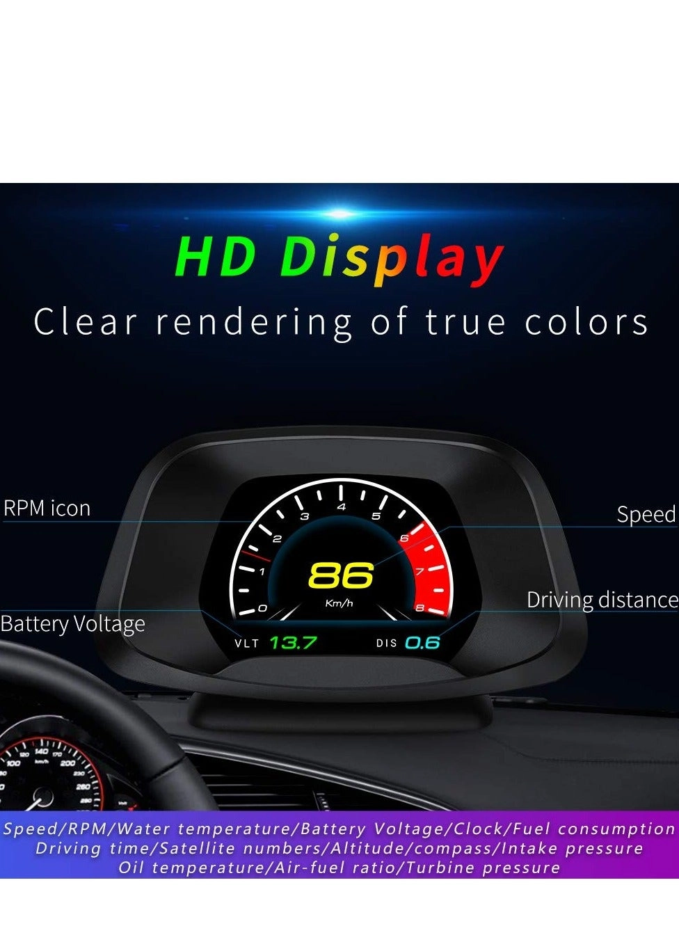 Head Up Display(HUD) Vehicle Speed Meter P19