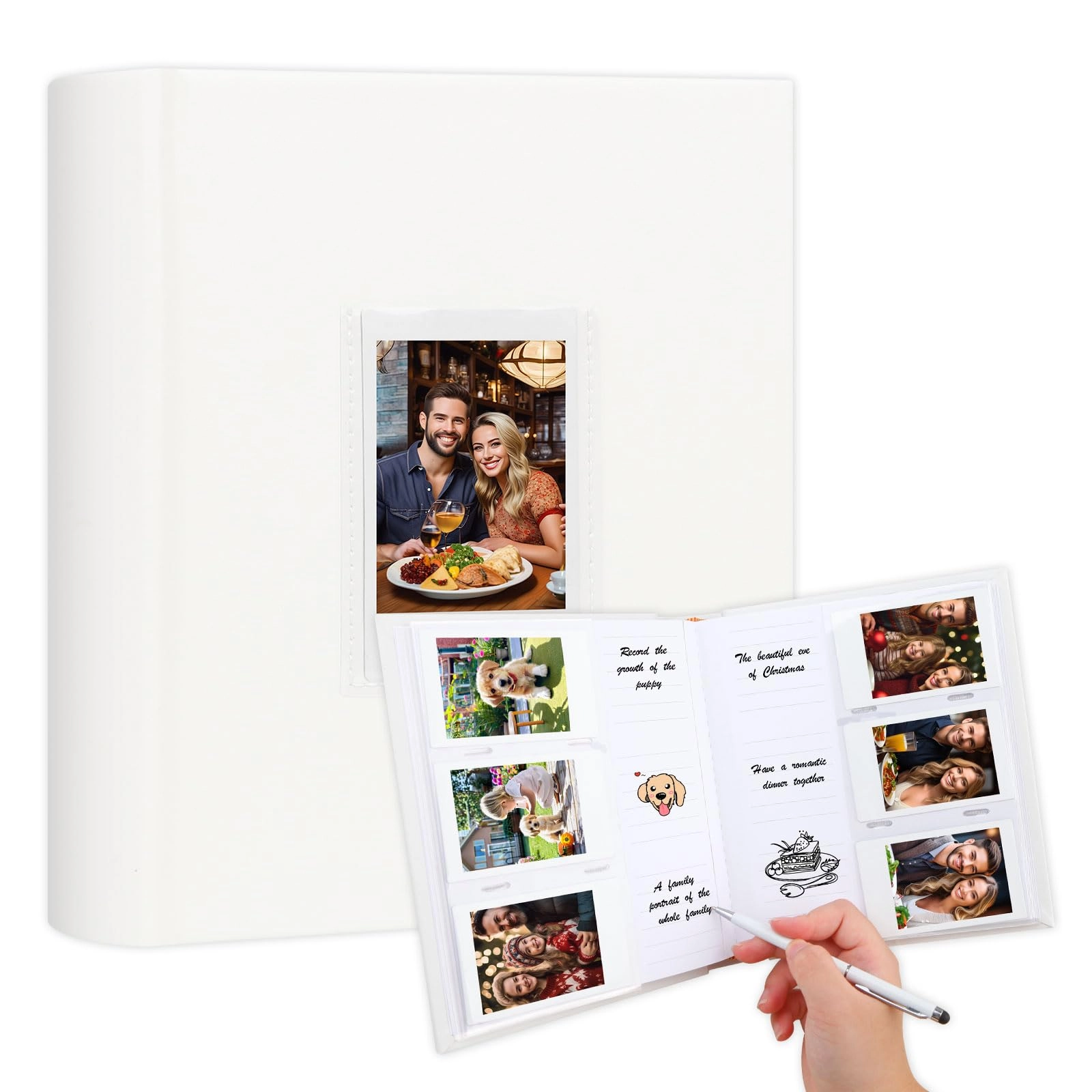 Ruibytree 2.4 x 3.6" 180 Photos PU Photo Album