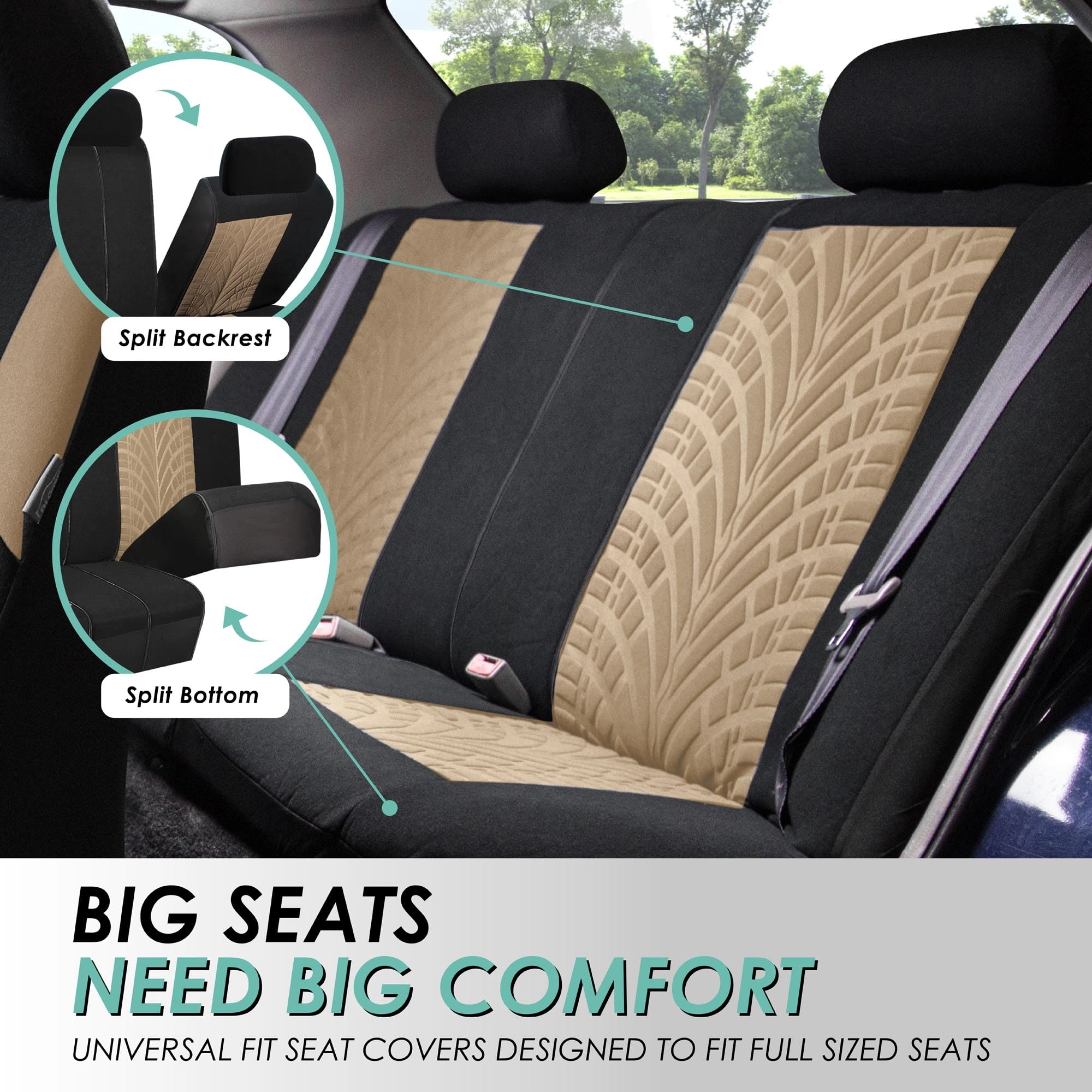Rear Set Travel Master - Universal Fit Split Bench