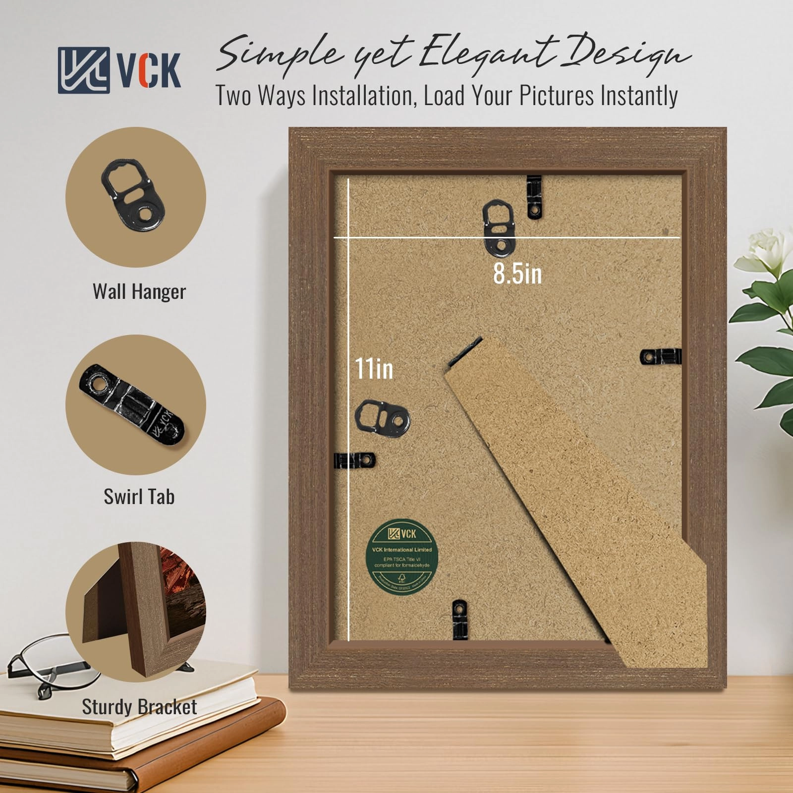 Wood Frame - 8.5 x 11 Pack