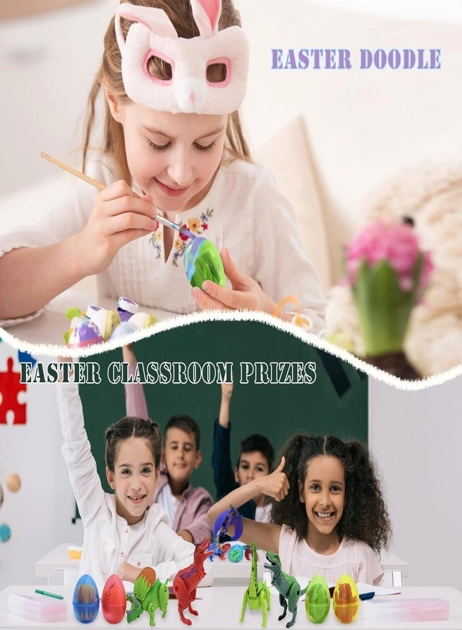 Easter Eggs Filled with Dinosaur Toys - 12 PCS
