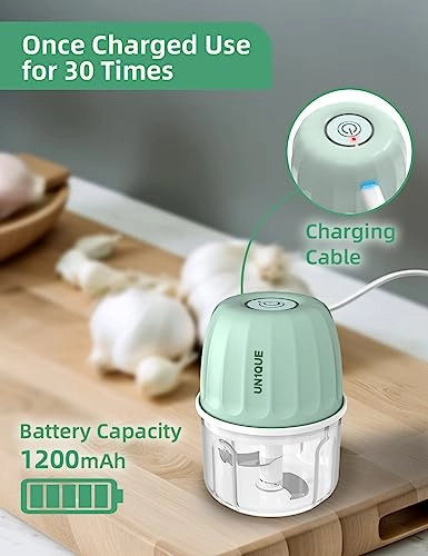 Mini Electric Chopper - 250 Milliliters Rechargeable