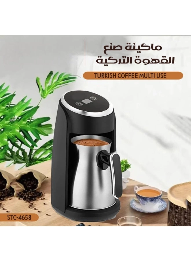 Turkish Coffee Maker - Smart Overflow Prevention Smart Sensor 4-Cup