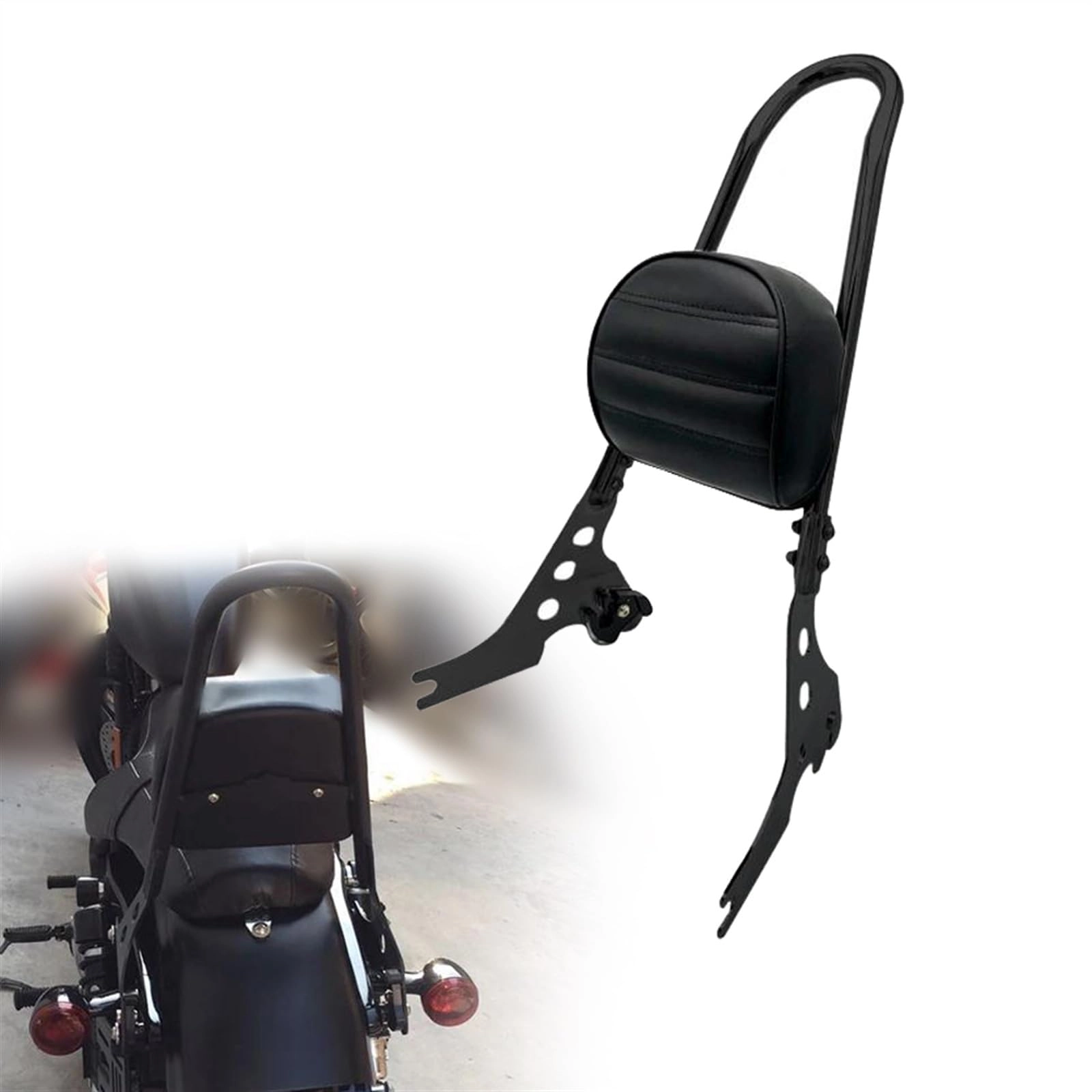 DCXXAN Detachable Passenger Backrest - Harley Forty-Eight XL1200X 2010-2022