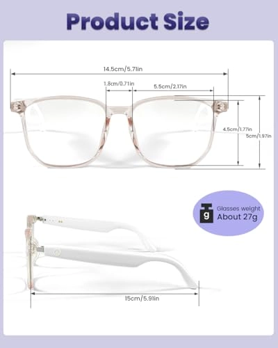 Smart Bluetooth Glasses - Touch Control Voice Control