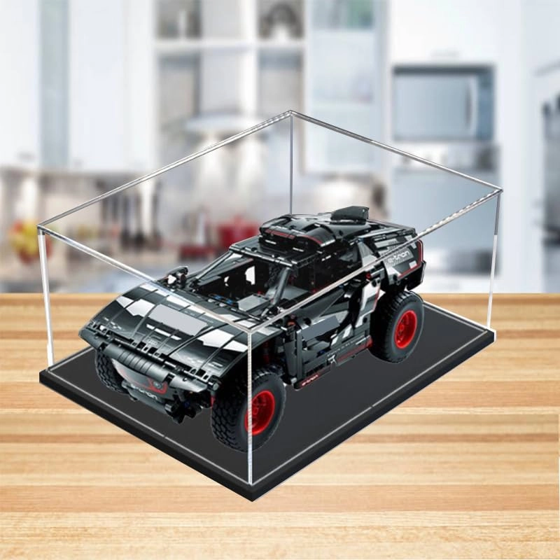 Display Case (42160) - Transparent Acrylic White Bottom