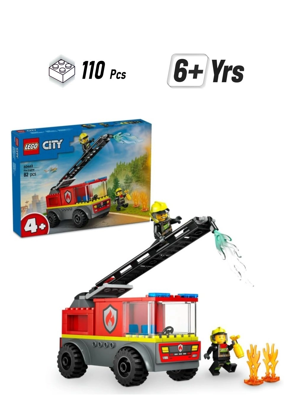 LEGO City Fire Engine With Ladder (42643) - Vehicle