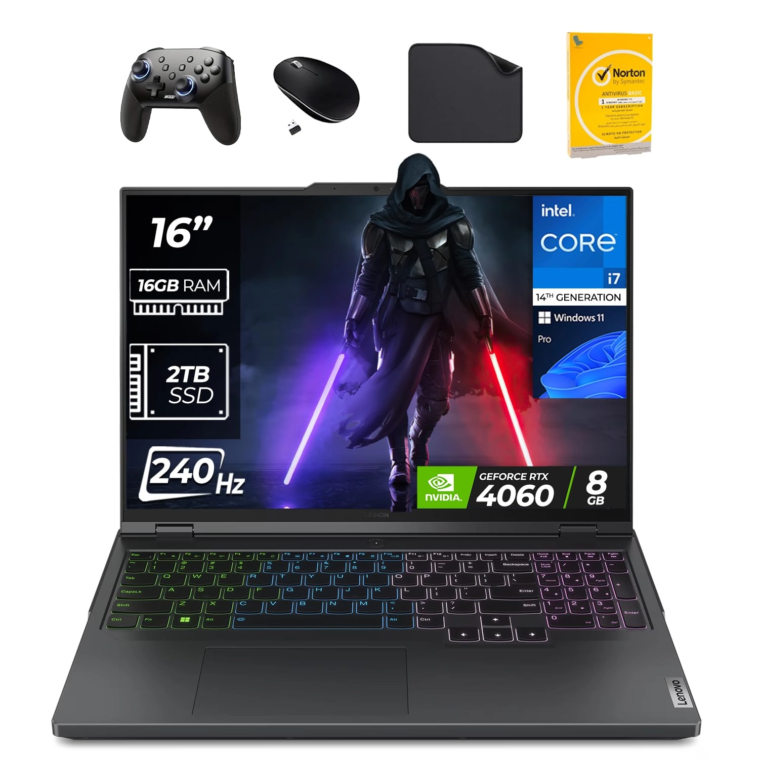 Lenovo Legion Pro 5 161RX9 83DF0038PS - 16'' Core i7-14650HX 16GB DDR5 2TB SSD