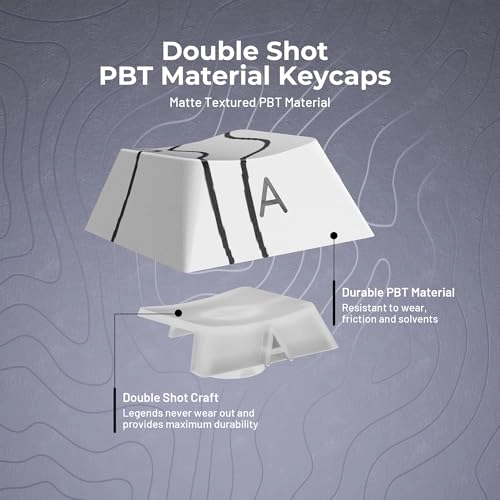 XVX Topographic PBT Keycaps - 136 piece(s)