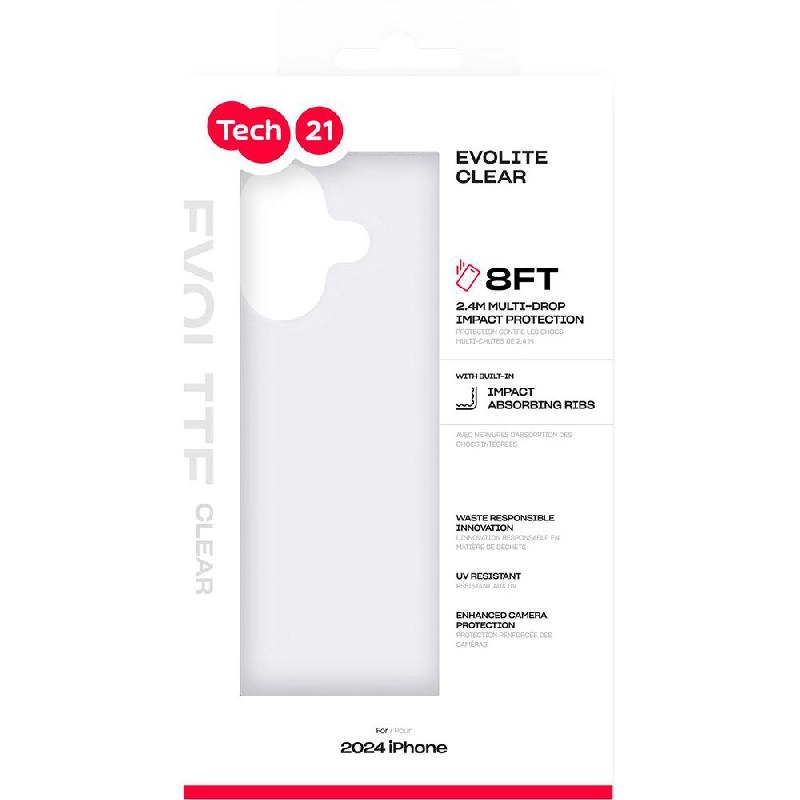 EvoLite Case Clear Bio TPU for iPhone 16