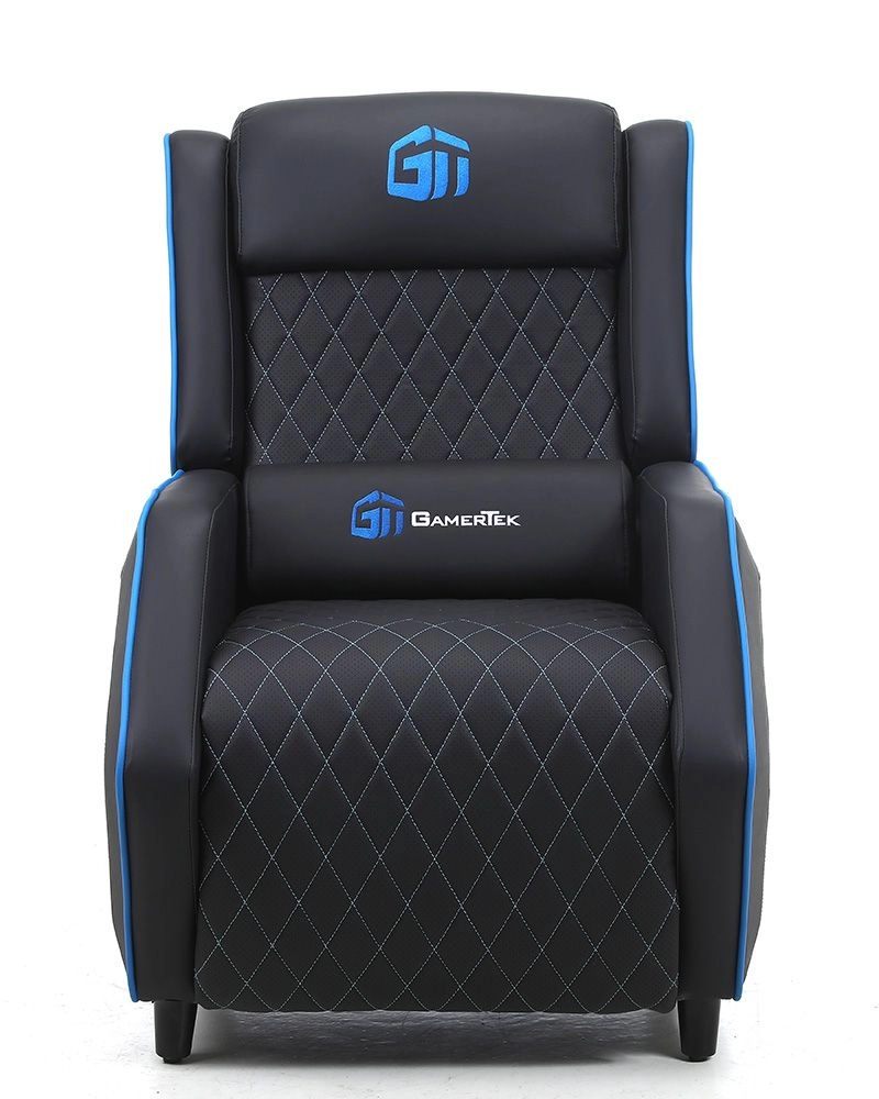 GT-ELITE - Black & Blue Diamond Shape PU Leather