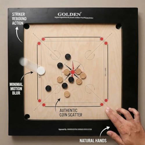 AAR-Kay Carrom Board - Vintage Plywood Champion