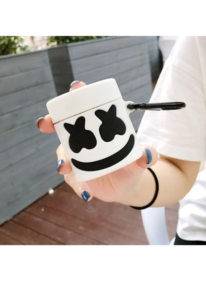 Protective Case For Apple AirPods - Marshmello Themed Carabiner 1/2 Generation