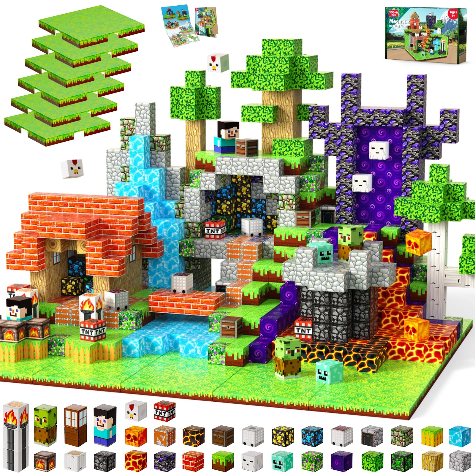ToyUnited Magnetic Blocks - 156 pcs
