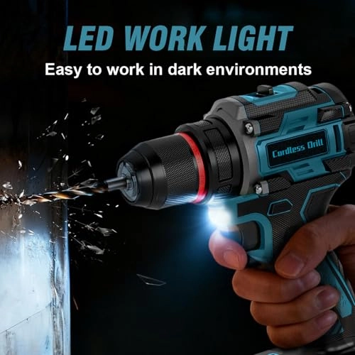 Cordless Brushless Power Drill - 4000 Milliamp Hours