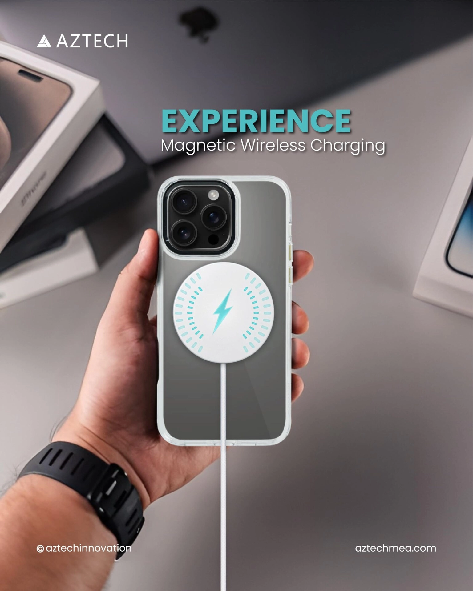 GripStand 360 - Silver MagSafe Compatible