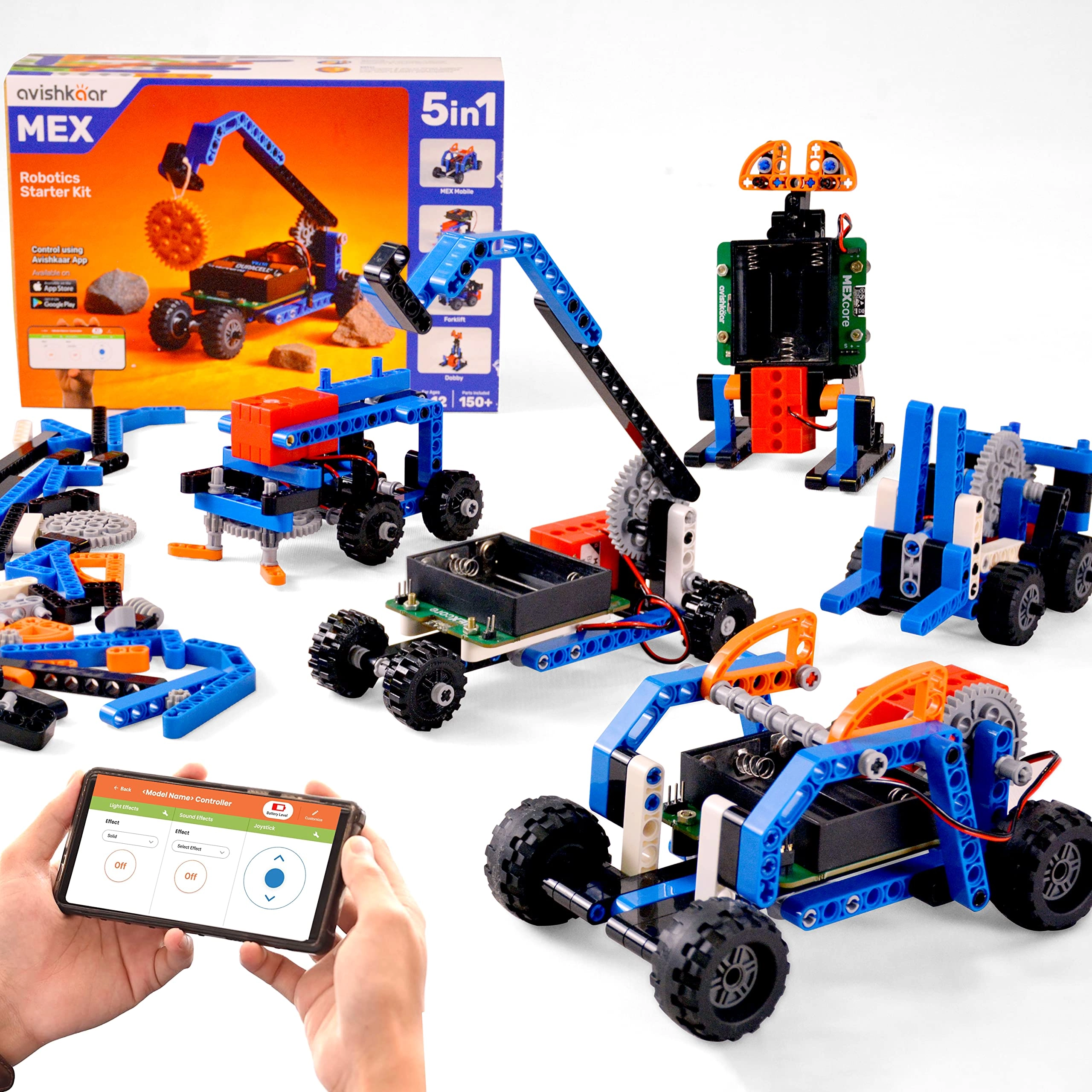 Building Blocks Learning Solutions Pvt. Ltd., Building Blocks Learning Solutions Pvt. Ltd.; Ph no - +918506931515; Email id - support@avishkaar.cc MEX 5-in-1 - Robot,Robots