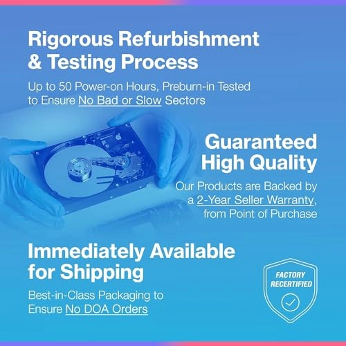 (Renewed) Ultrastar DC HC530 3.5" SATA 6Gb/s (WUH721414ALE604) - 14TB