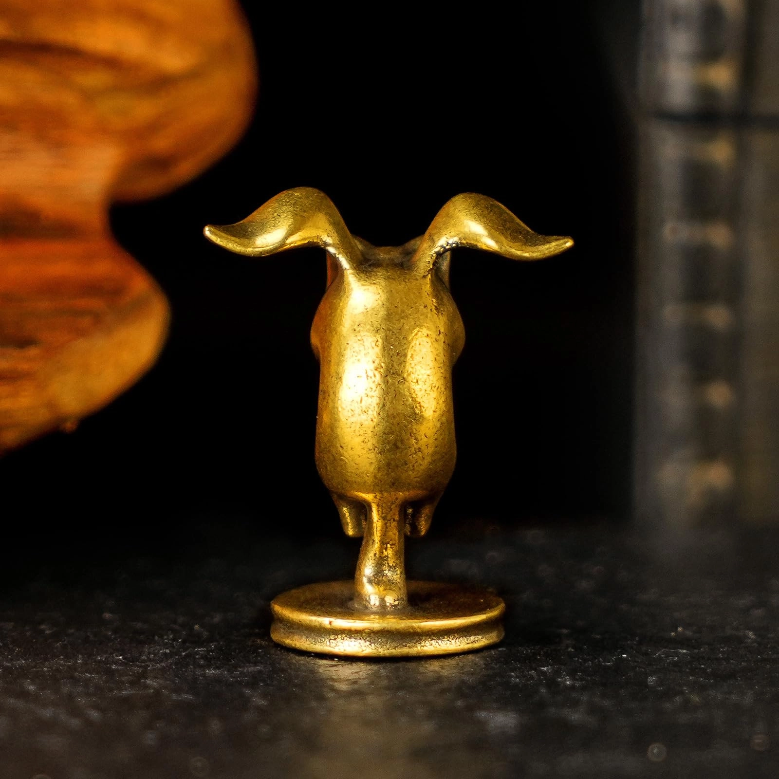 Winged Cat Figurine - Brass