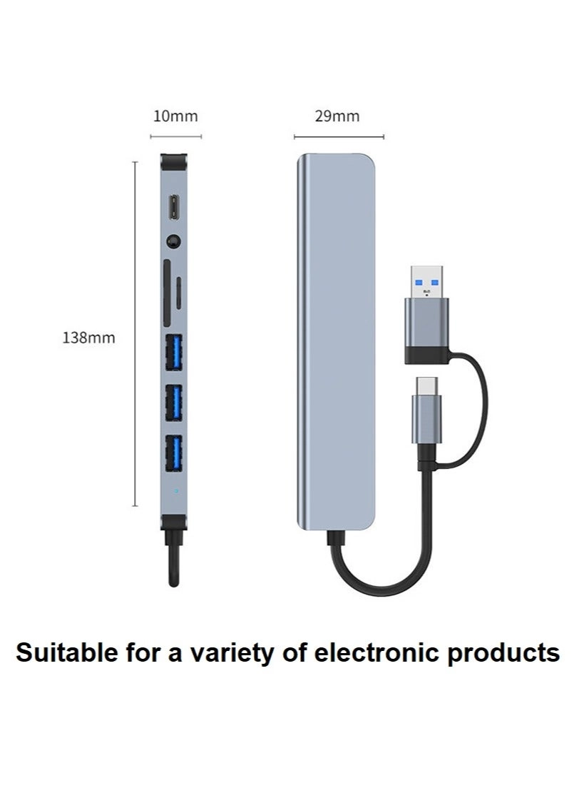 8-in-1 docking station - Type-C and USB MacBook Huawei MateBook Lenovo ThinkPad iPad Pro