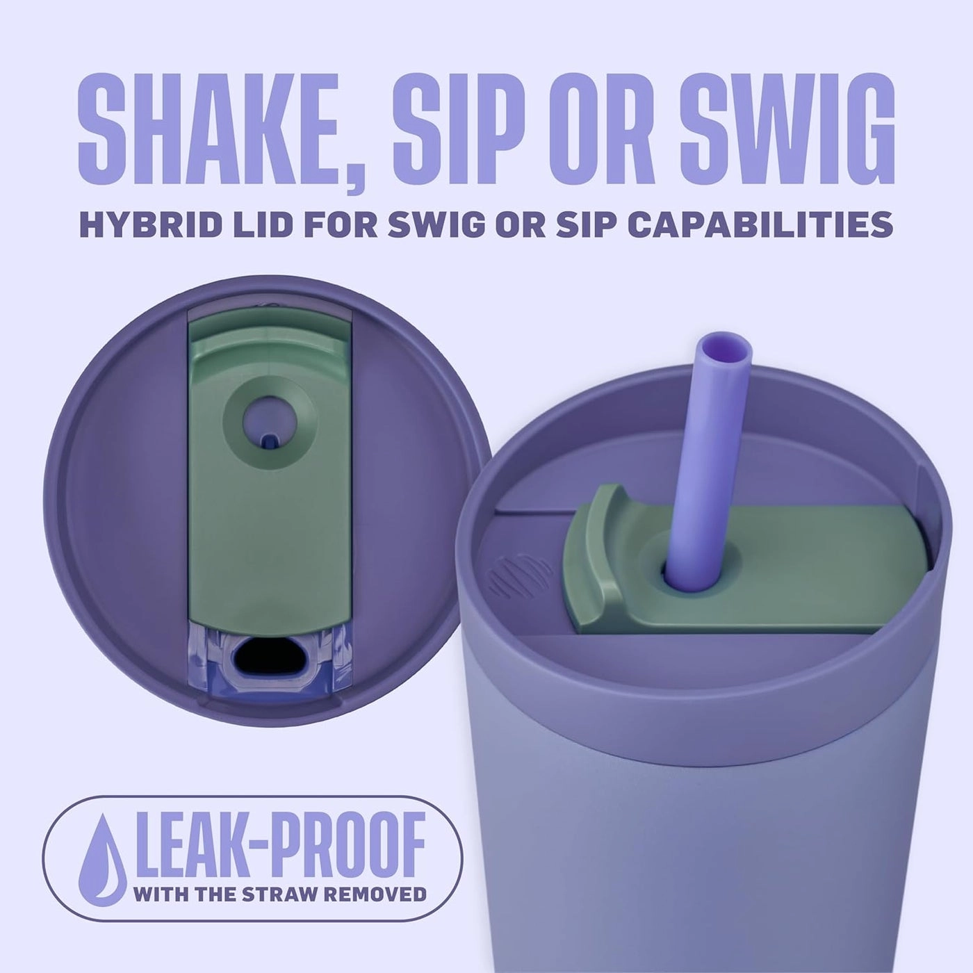 Stainless Steel 2in1 Insulated Shaker Tumbler - 710ml