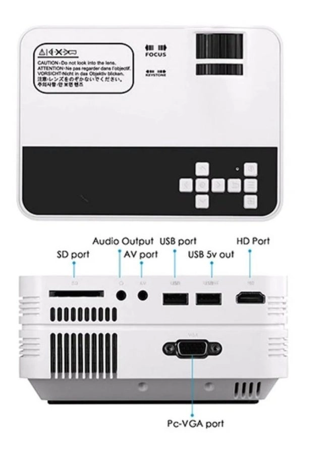 Full HD LED Multimedia Projector 1080p Portable