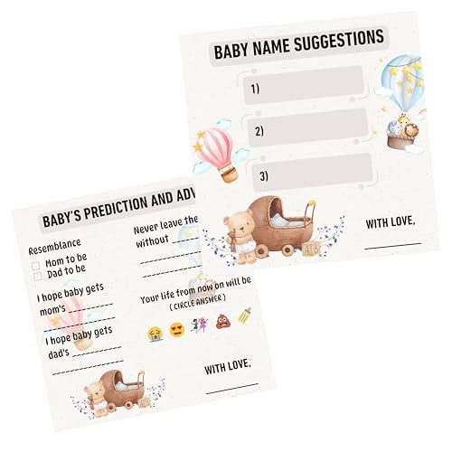 The Decor Cycle Baby Shower Decoration Items Gift Cards - Pack of 20 Baby Shower