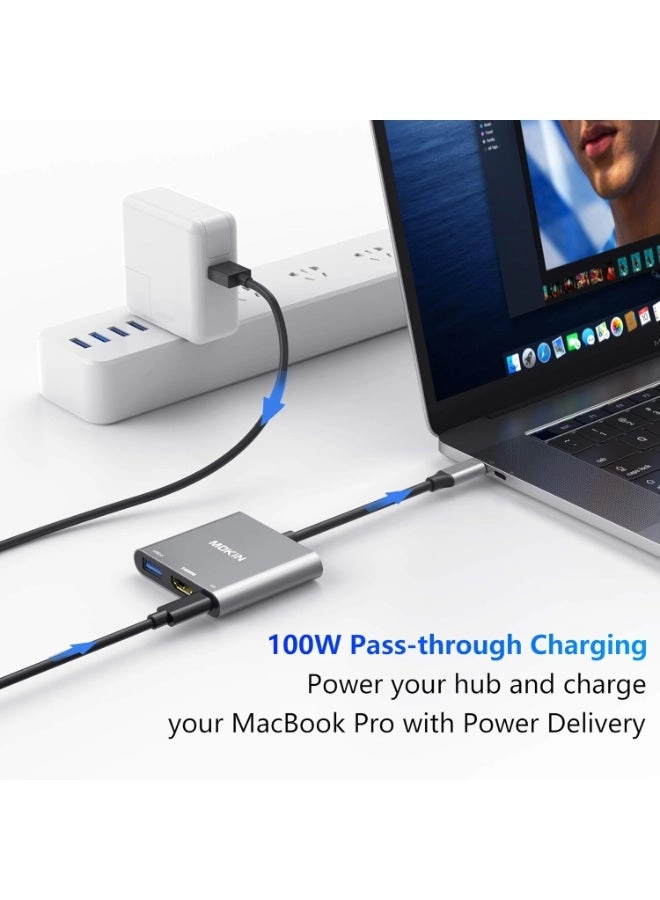 USB-C Multiport Hub - 4K HDMI 60W PD 5Gbps