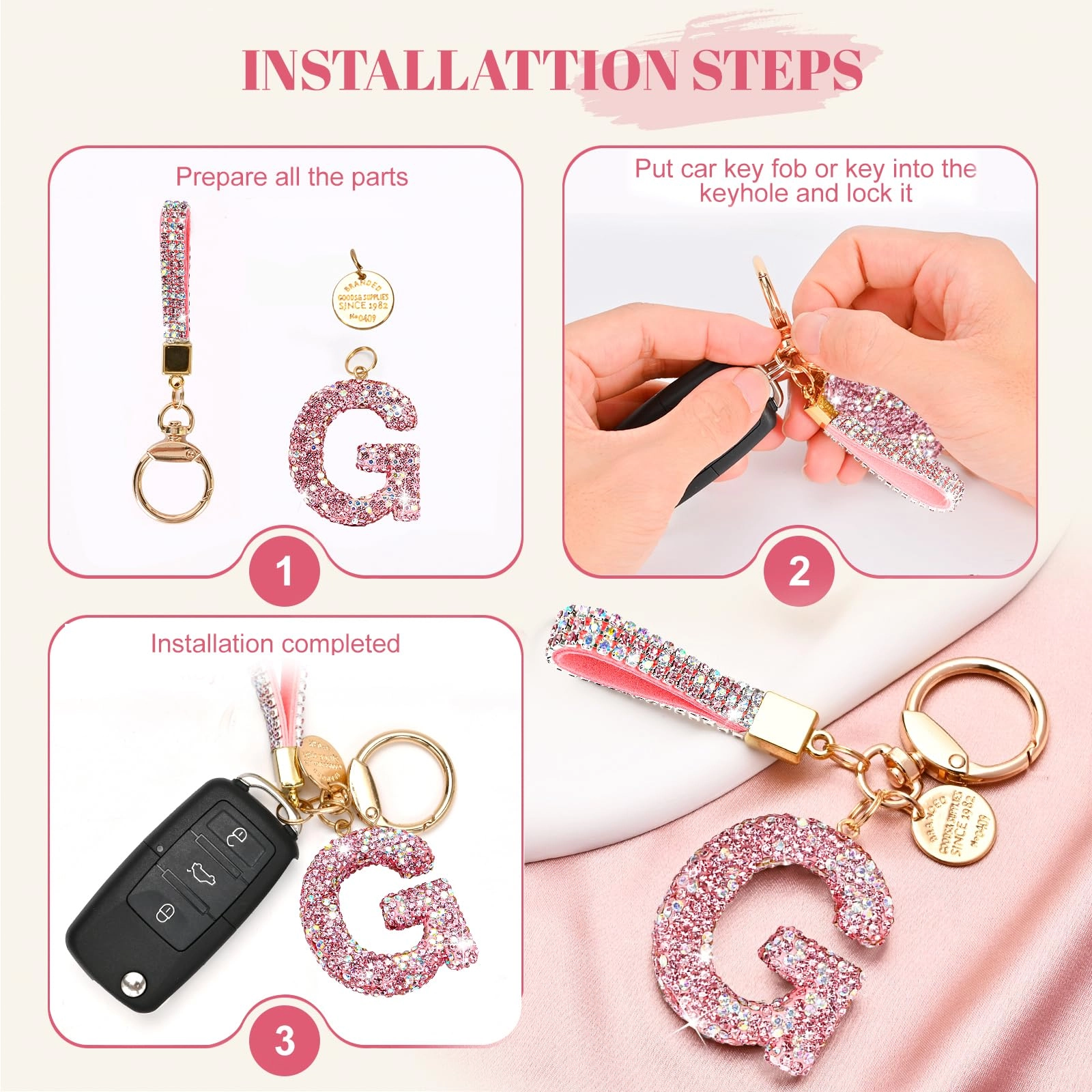 Initial Letter Keychain