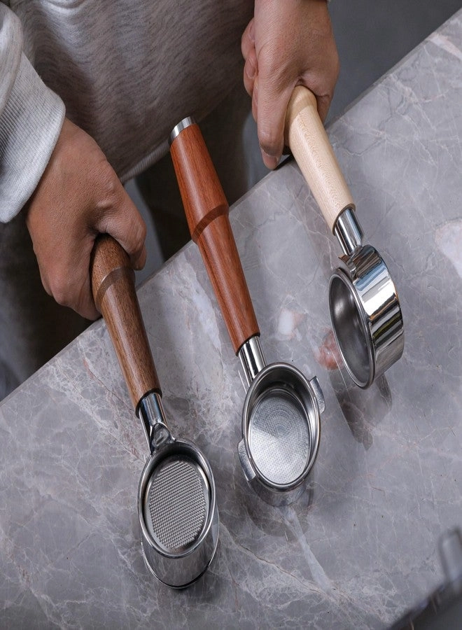 Bottomless Portafilter - 58mm E61 Group Head Walnut