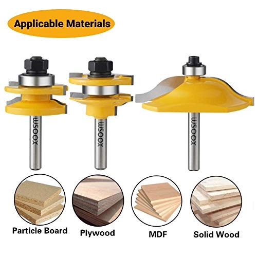 Router Bit Set - 1/4-Inch Shank 3 PCS